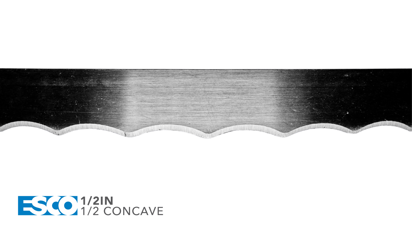 ESCO Foam Cutting Blades - 1/2IN - 1/2 Concave
